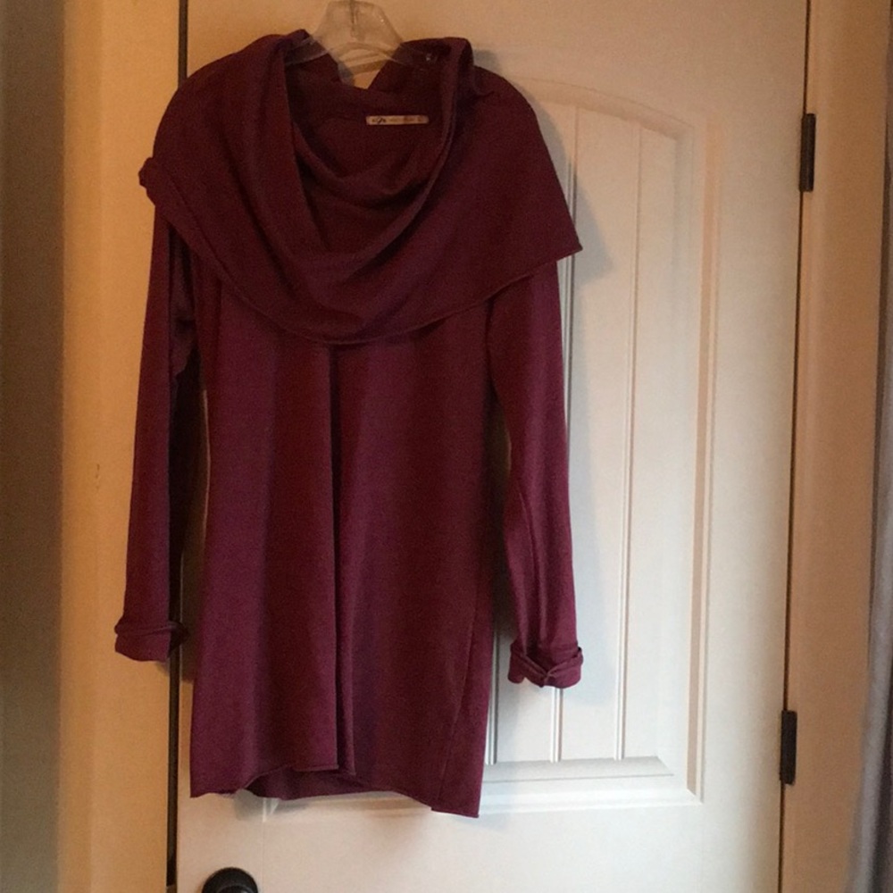 Plum sweater tunic